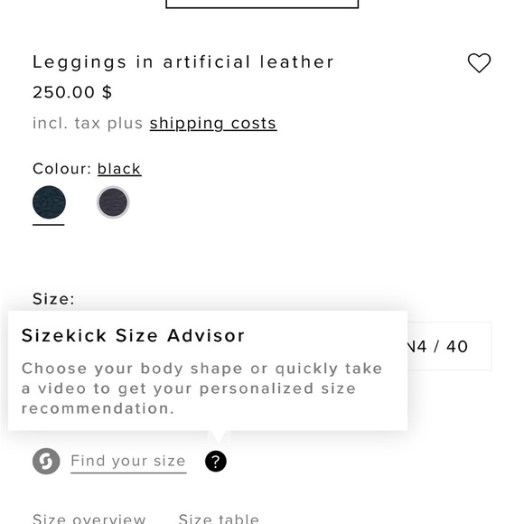 MARC CAIN Black faux Leather Pants size 4 - Picture 9 of 12